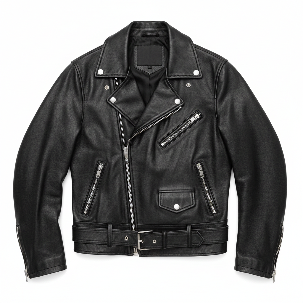 Chaqueta de Cuero Negra